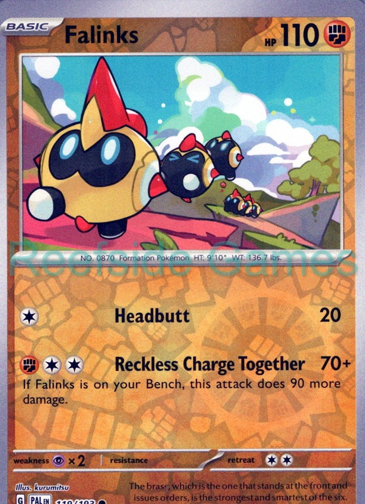 FALINKS 119/193 Common Paldea Evolved Pokemon Reverse Holo Near Mint