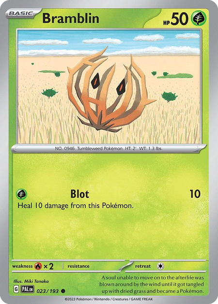 BRAMBLIN 023/193 Common Paldea Evolved Pokemon Near Mint