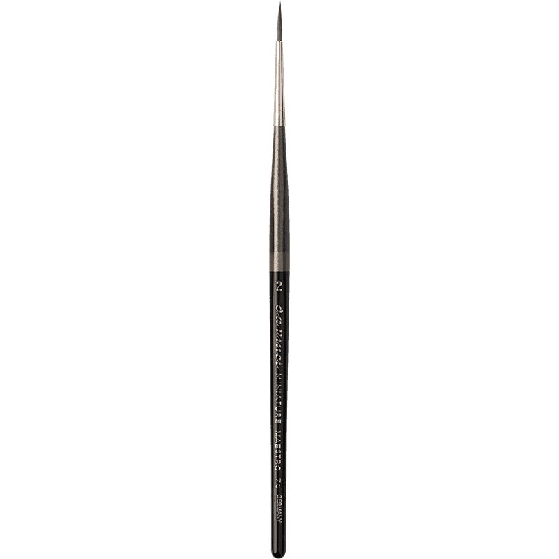 da Vinci Series 70 MINIATURE MAESTRO round, extra long and extra pointed - Size 2