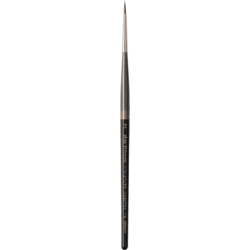 da Vinci Series 76 MINIATURE MAESTRO, round, short and pointed - Size 2