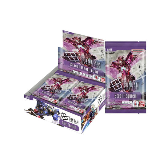 PRE-ORDER: Gundam Card Game: Booster Display - Steel Requiem Booster Box [GD03]