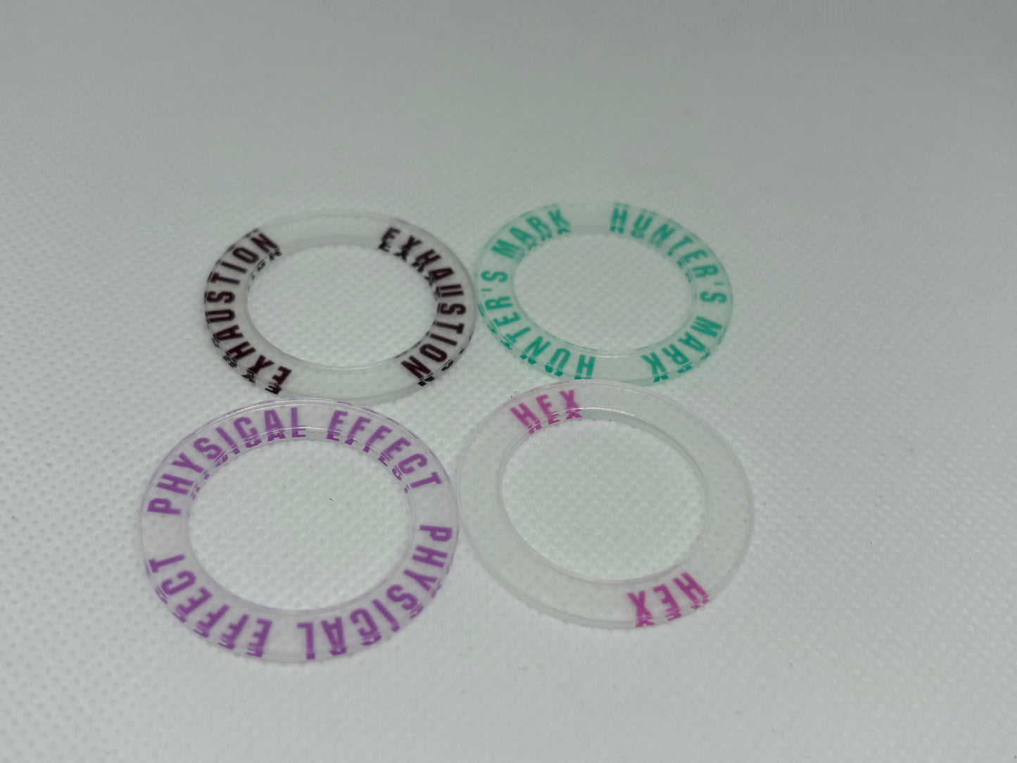 Acrylic Conditioning Rings for D&D Players