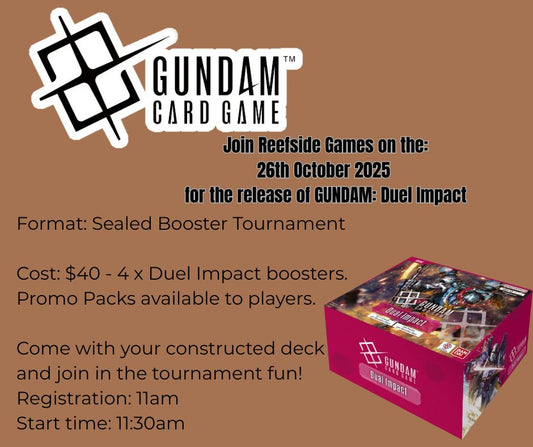 TICKETED EVENT - GUNDAM CARD GAME GD-02 release event - 26th October 2025 @11am