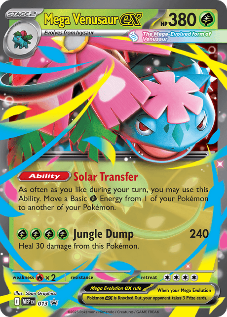 Mega Venusaur ex 013 - Holofoil ME Mega Evolution Promo - Promo