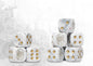 Conquest - City States Logo on Light Grey Marbled Dice