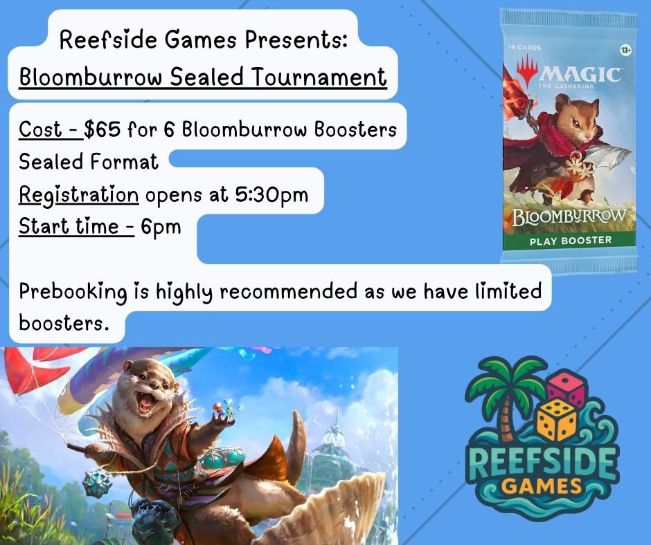TICKETED EVENT - Magic the Gathering: Bloomburrow Sealed Tournament - 28th November 2025