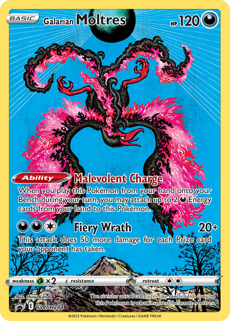 Galarian Moltres SWSH284  SWSH Black Star Promos - Promo