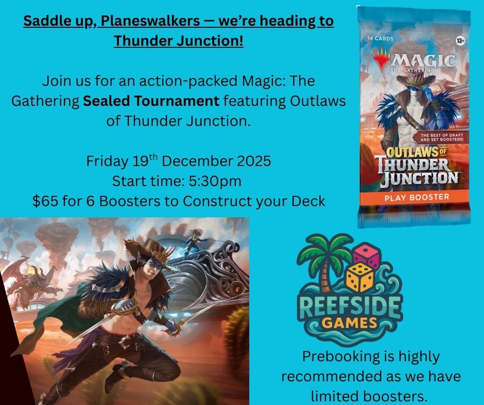 TICKETED EVENT - MTG Sealed Tournament - Thunder Junction - Friday 19th December 2025