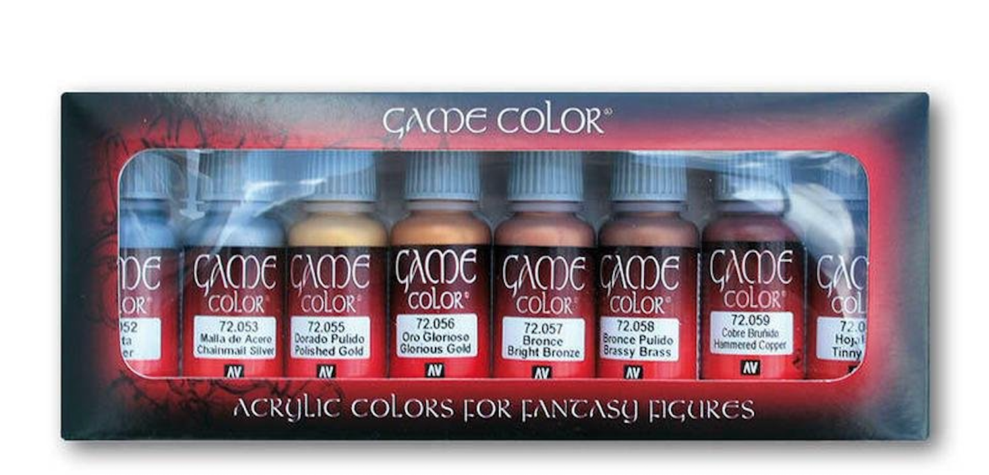 Vallejo - Game Colour - Metallic colours 8 Colour Set