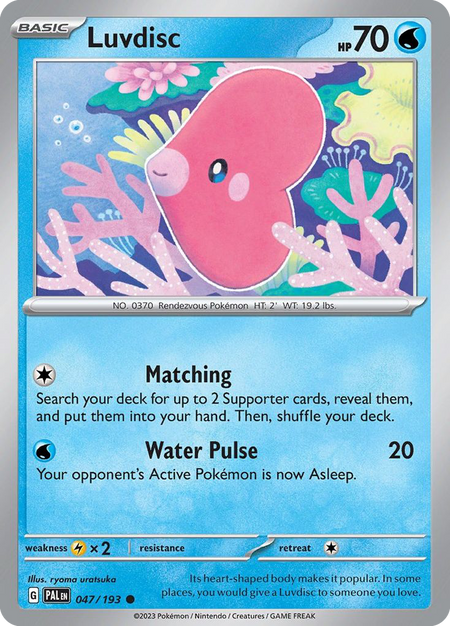 LUVDISC 047/193 Common Paldea Evolved Pokemon Near Mint