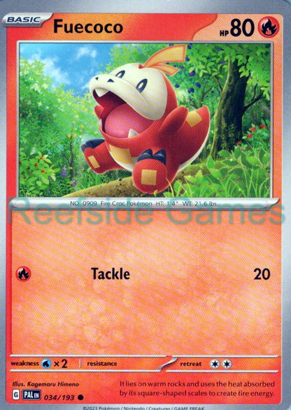 FUECOCO 034/193 Common Paldea Evolved Pokemon Near Mint