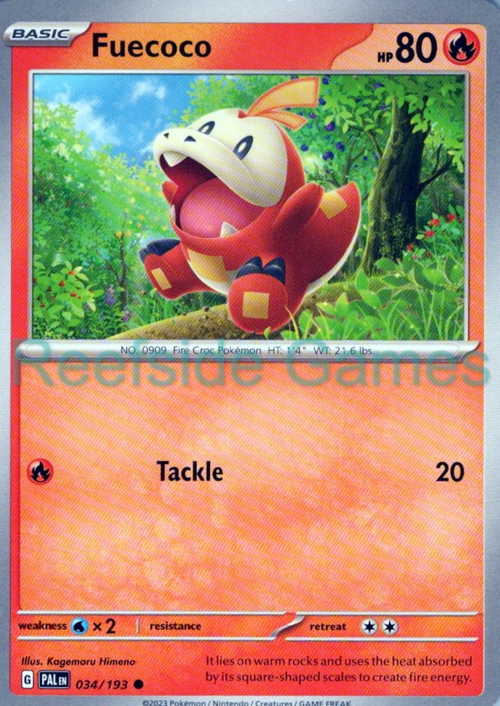 FUECOCO 034/193 Common Paldea Evolved Pokemon Near Mint