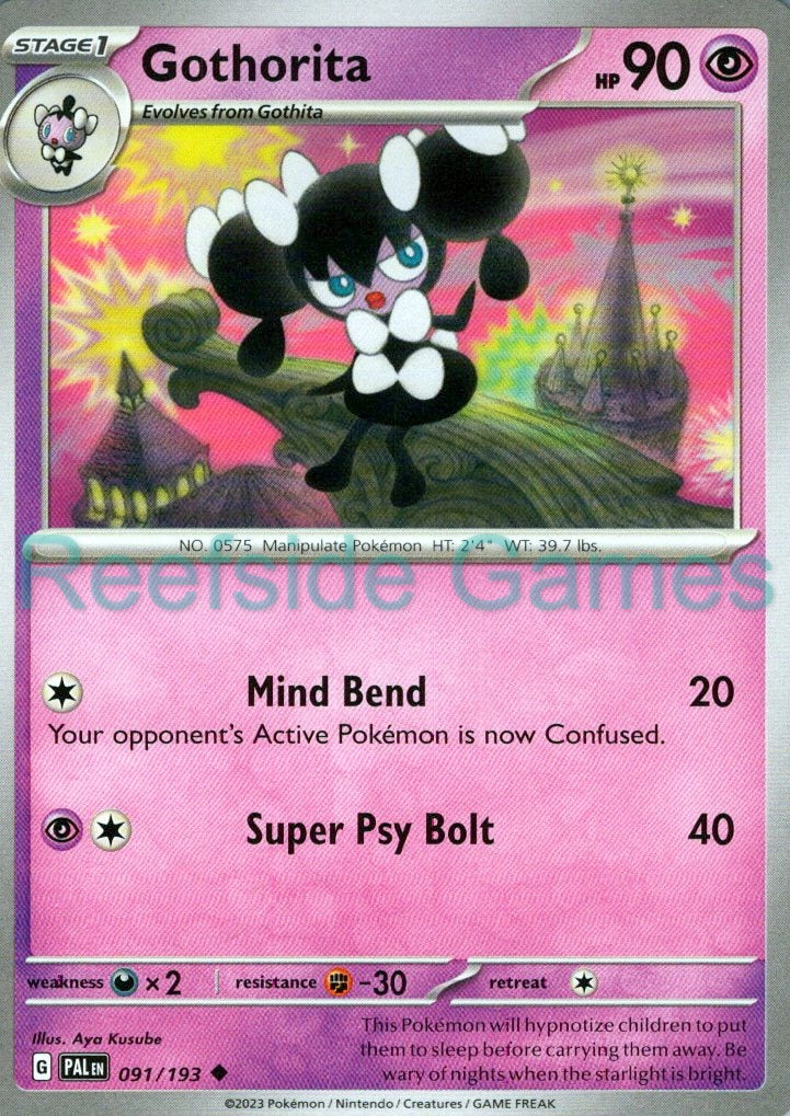 GOTHORITA 091/193 Uncommon Paldea Evolved Pokemon Near Mint