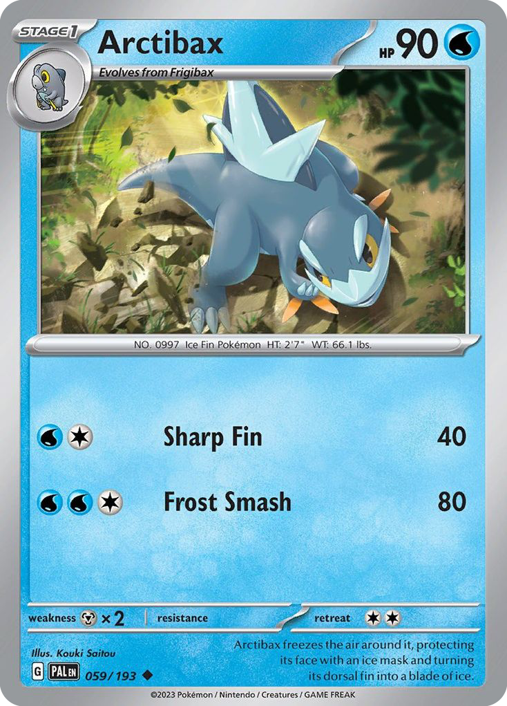 ARCTIBAX 059/193 Uncommon Paldea Evolved Pokemon Near Mint