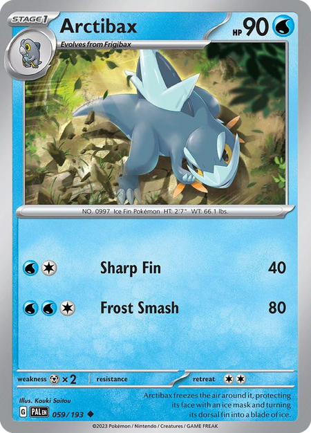 ARCTIBAX 059/193 Uncommon Paldea Evolved Pokemon Near Mint