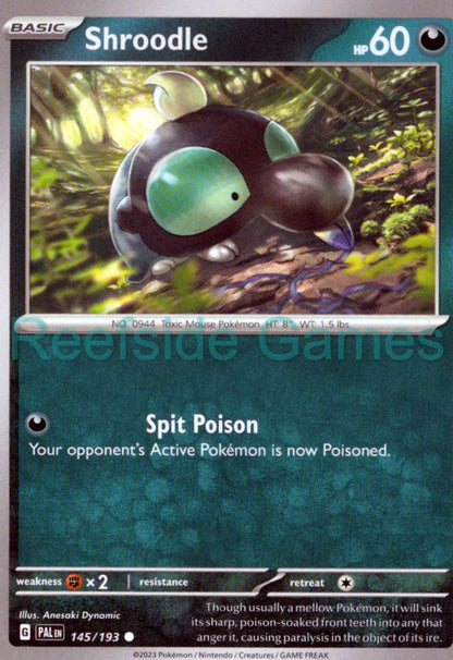 SHROODLE 145/193 Common Paldea Evolved Pokemon Near Mint
