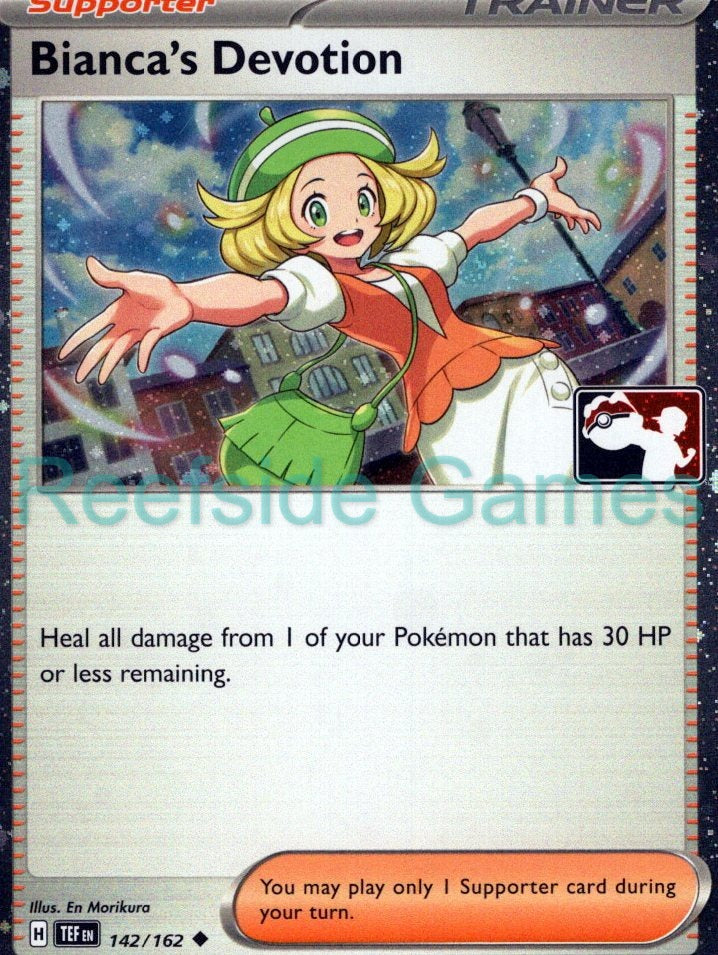 BIANCA'S DEVOTION 142/162 Holo Uncommon Prize Pack Series Cards Pokemon NM