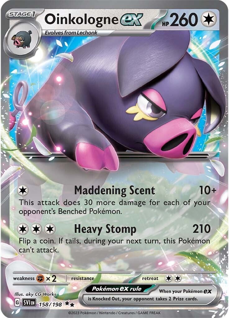 Oinkalogne ex (158/198) - Scarlet & Violet: Base Set