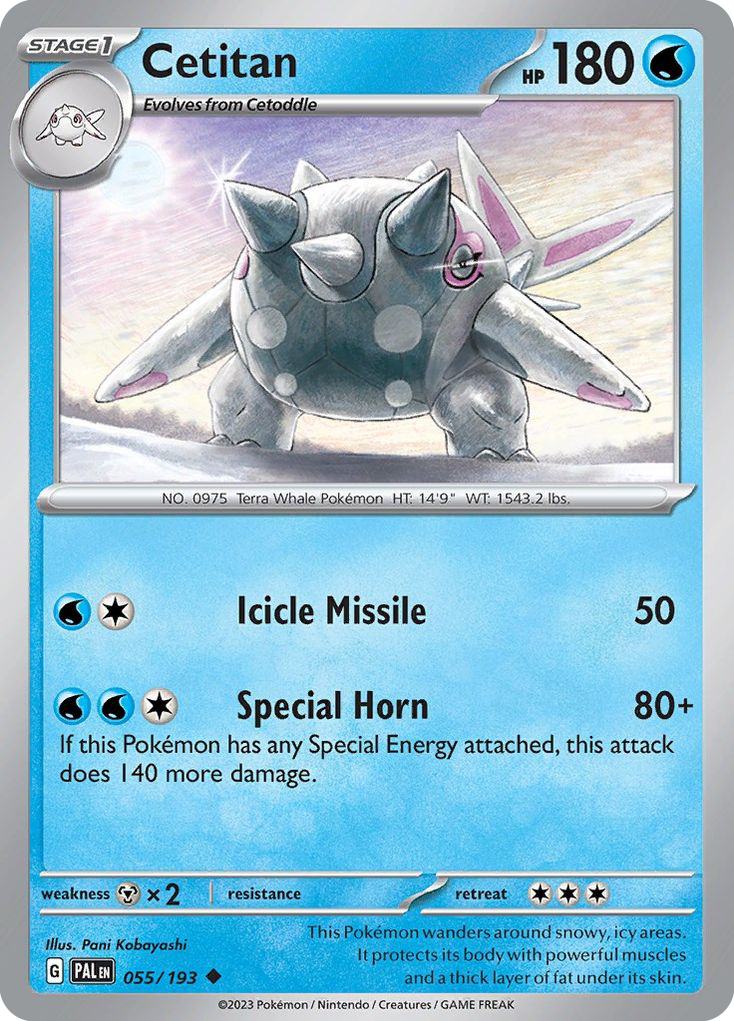 CETITAN 055/193 Uncommon Paldea Evolved Pokemon Near Mint