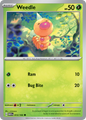 WEEDLE 013/165 Common 151 Pokemon Near Mint