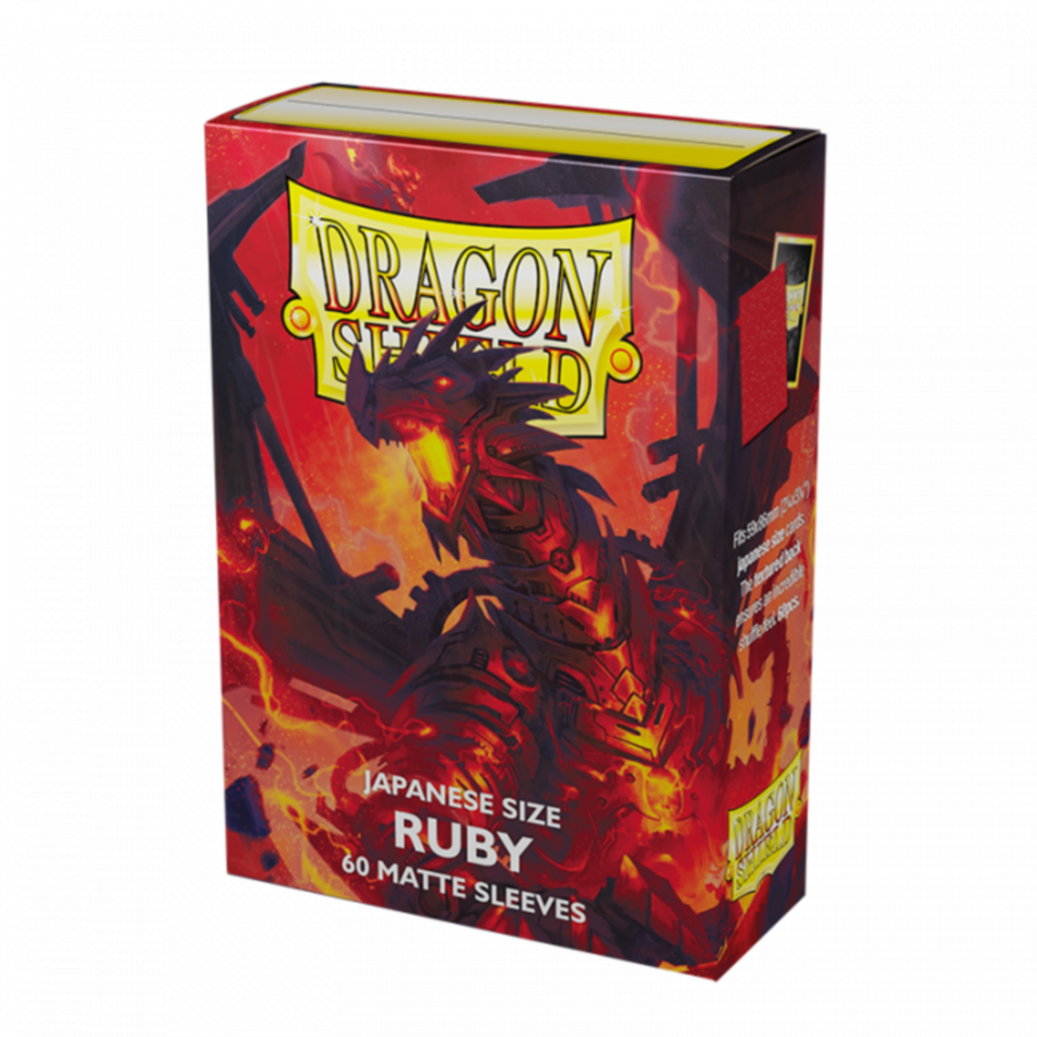 Dragon Shield: Japanese Size Sleeves – Matte – Ruby
