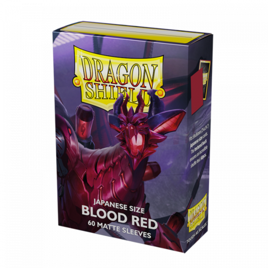 Dragon Shield: Japanese Size Sleeves – Matte – Blood Red