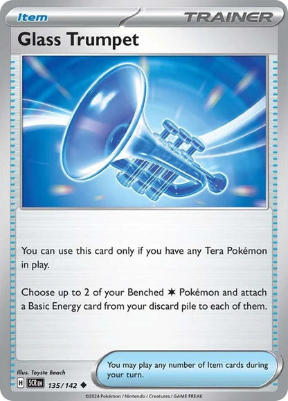 GLASS TRUMPET 135/142 Uncommon Stellar Crown Pokemon Near Mint