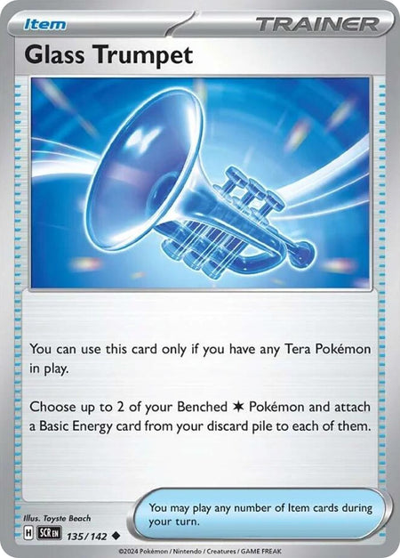 GLASS TRUMPET 135/142 Uncommon Stellar Crown Pokemon Near Mint