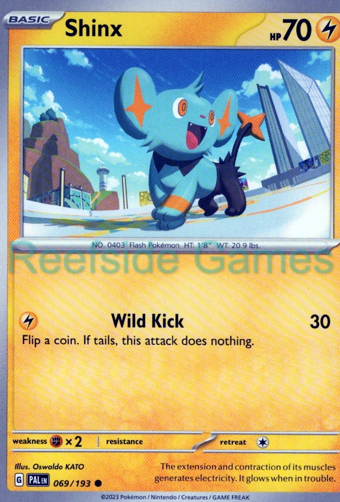 SHINX 069/193 Common Paldea Evolved Pokemon Near Mint