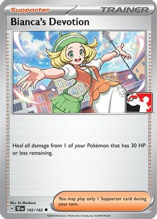 BIANCA'S DEVOTION 142/162 Holo Uncommon Prize Pack Series Cards Pokemon NM