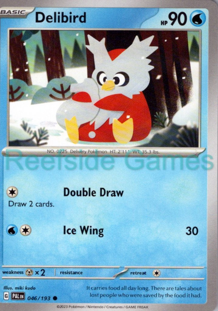 DELIBIRD 046/193 Common Paldea Evolved Pokemon Near Mint