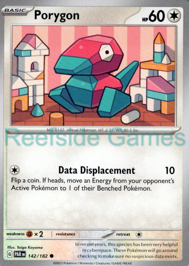 PORYGON 142/182 Common Paradox Rift Pokemon Near Mint
