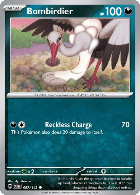 BOMBIRDIER 97/142 Common Stellar Crown Pokemon Near Mint