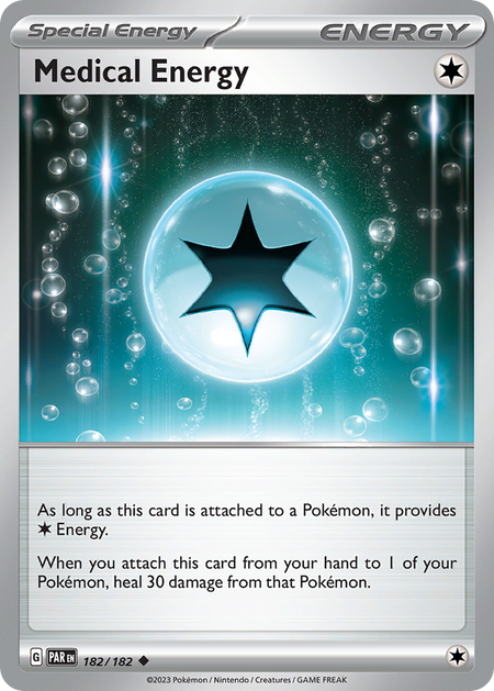 MEDICAL ENERGY 182/182 Uncommon Paradox Rift Pokemon Reverse Holo Near Mint