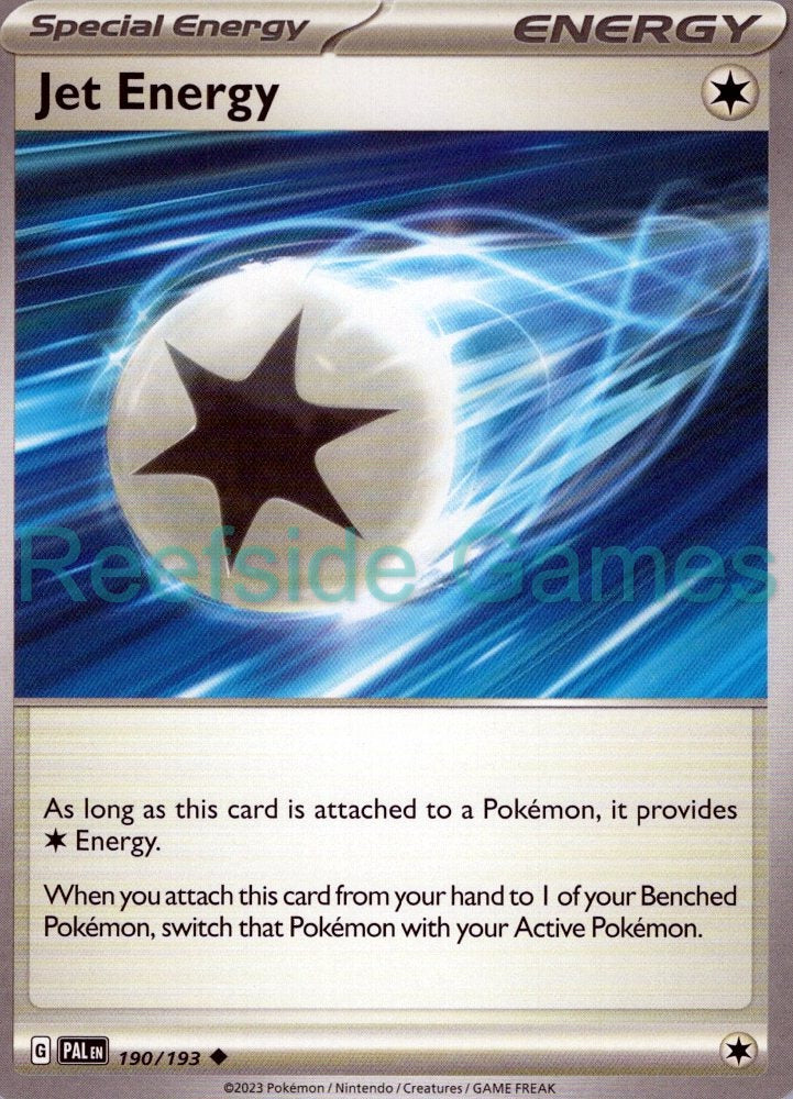 JET ENERGY 190/193 Uncommon Paldea Evolved Pokemon Near Mint
