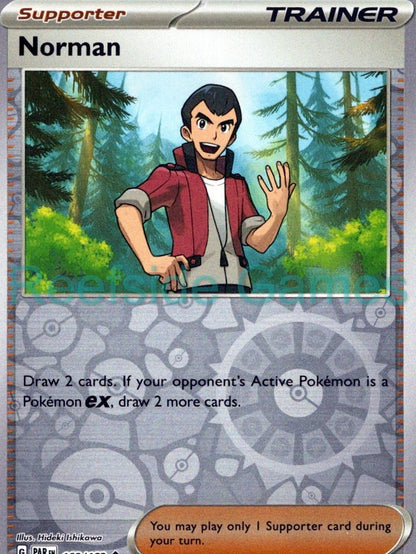 NORMAN 168/182 Uncommon Paradox Rift Pokemon Reverse Holo Near Mint