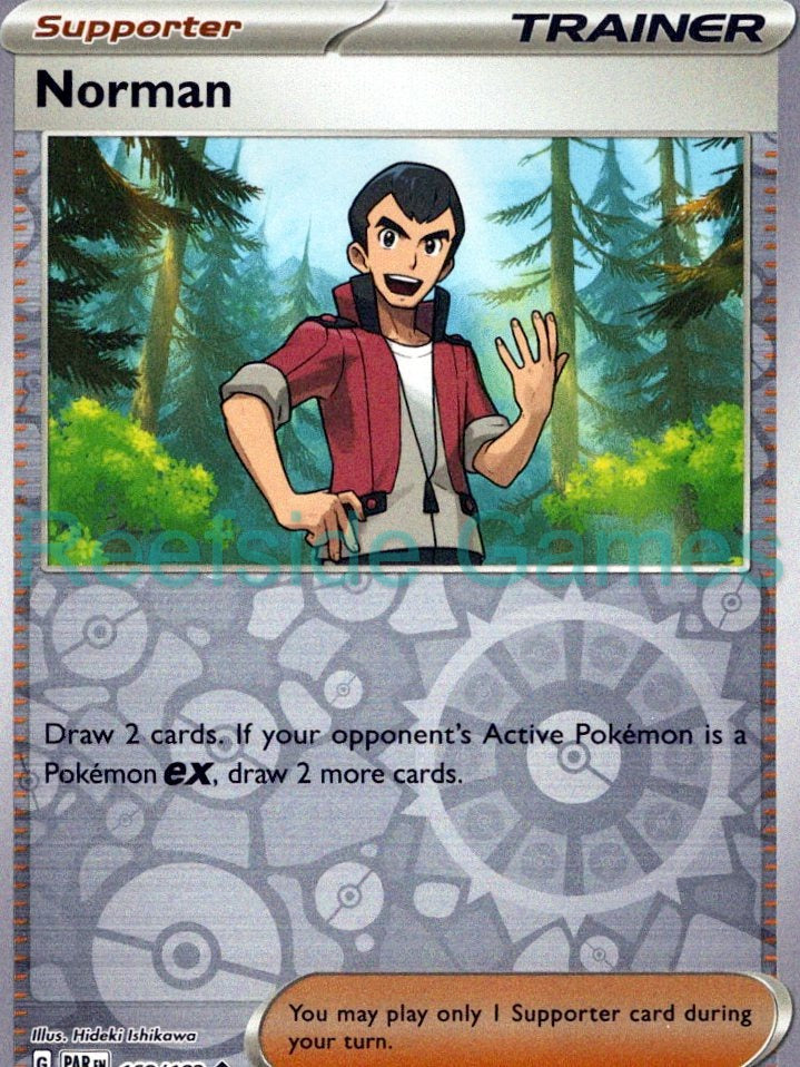 NORMAN 168/182 Uncommon Paradox Rift Pokemon Reverse Holo Near Mint