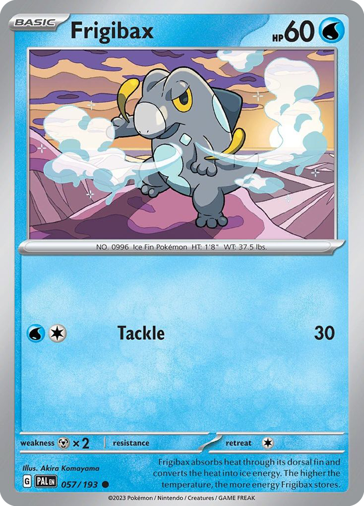 FRIGIBAX 057/193 Common Paldea Evolved Pokemon Reverse Holo Near Mint