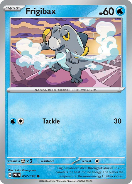 FRIGIBAX 057/193 Common Paldea Evolved Pokemon Reverse Holo Near Mint