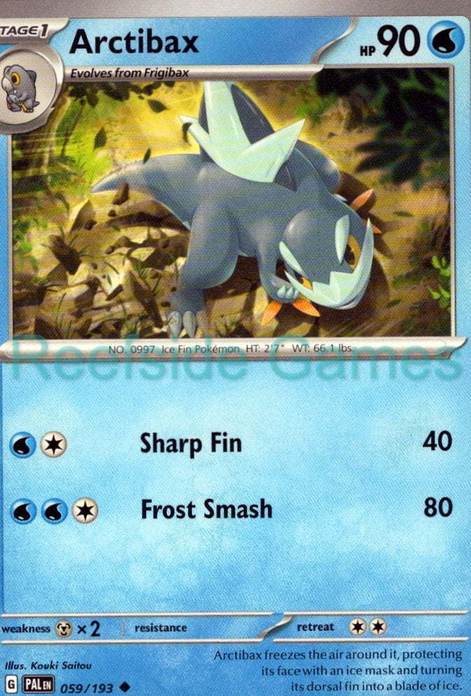 ARCTIBAX 059/193 Uncommon Paldea Evolved Pokemon Near Mint