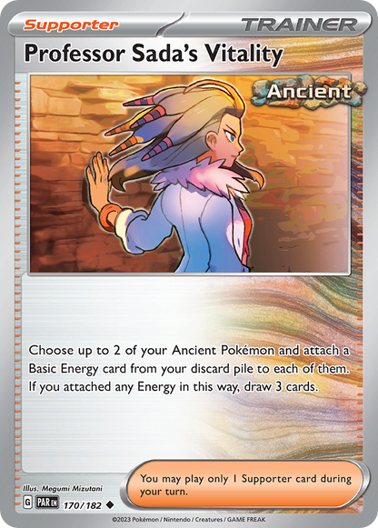 PROFESSOR SADA'S VITALITY 170/182 Uncommon Paradox Rift Pokemon Near Mint