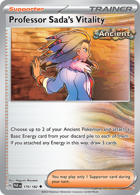 PROFESSOR SADA'S VITALITY 170/182 Uncommon Paradox Rift Pokemon Near Mint