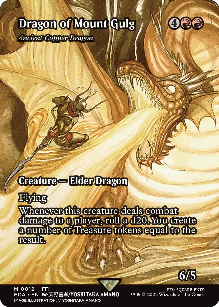 Dragon of Mount Gulg - Ancient Copper Dragon (Showcase) (FCA-012) - FINAL FANTASY: Through the Ages / Dragon of Mount Gulg (Borderless)