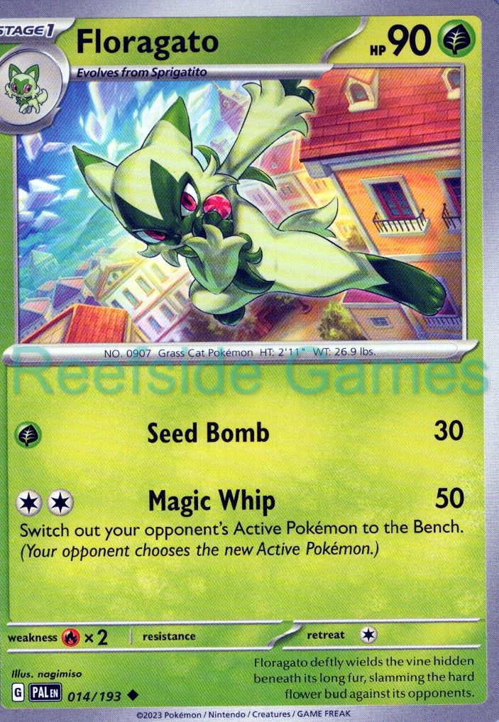 FLORAGATO 014/193 Uncommon Paldea Evolved Pokemon Near Mint