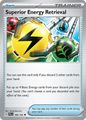 SUPERIOR ENERGY RETRIEVAL 189/193 Uncommon Paldea Evolved Pokemon Near Mint