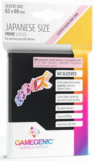 Prime Japanese Sized Sleeves - Black