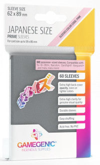 Gamegenic Prime Japanese Sized Sleeves - Dark Gray