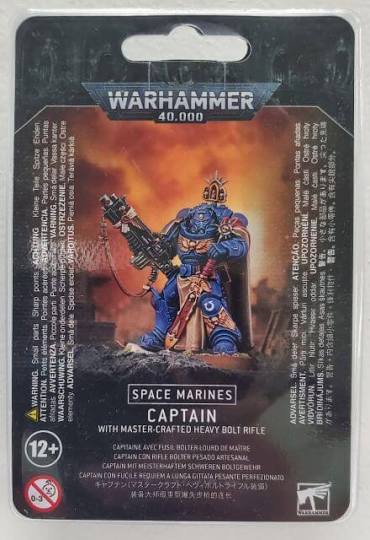 Warhammer 40K: S/M CAPTAIN W/ MASTER-CRAFTED BOLT RIFLE