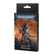 Warhammer 40K: DATASHEET CARDS: DRUKHARI