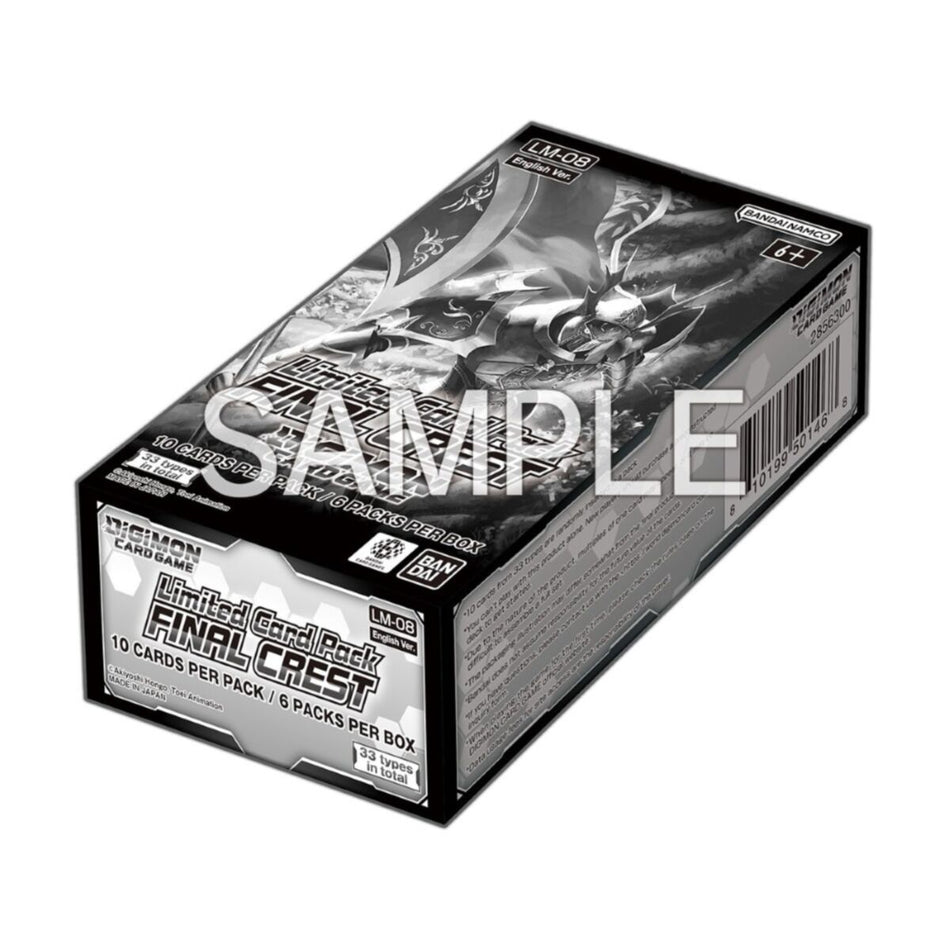 Digimon Card Game: Limited Card Pack Display – Final Crest